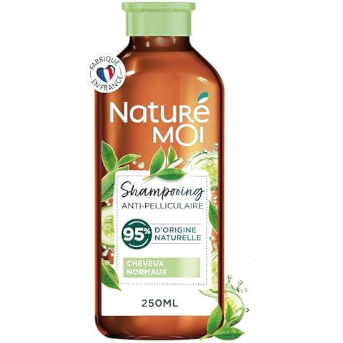 - ANTI DANDRUFF SHAMPOO - NORMAL HAIR - SULPHATE-FREE SHAMPOO - HAIR CARE DANDRUFF - TEA, ORGANIC CUCUMBER WATER - 95% NATURAL ORIGIN - 250ML - Image 1