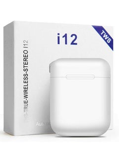 Ear Pods Bluetooth i12 TWS Wireless Ear Pods  In Earphones with Charging Case