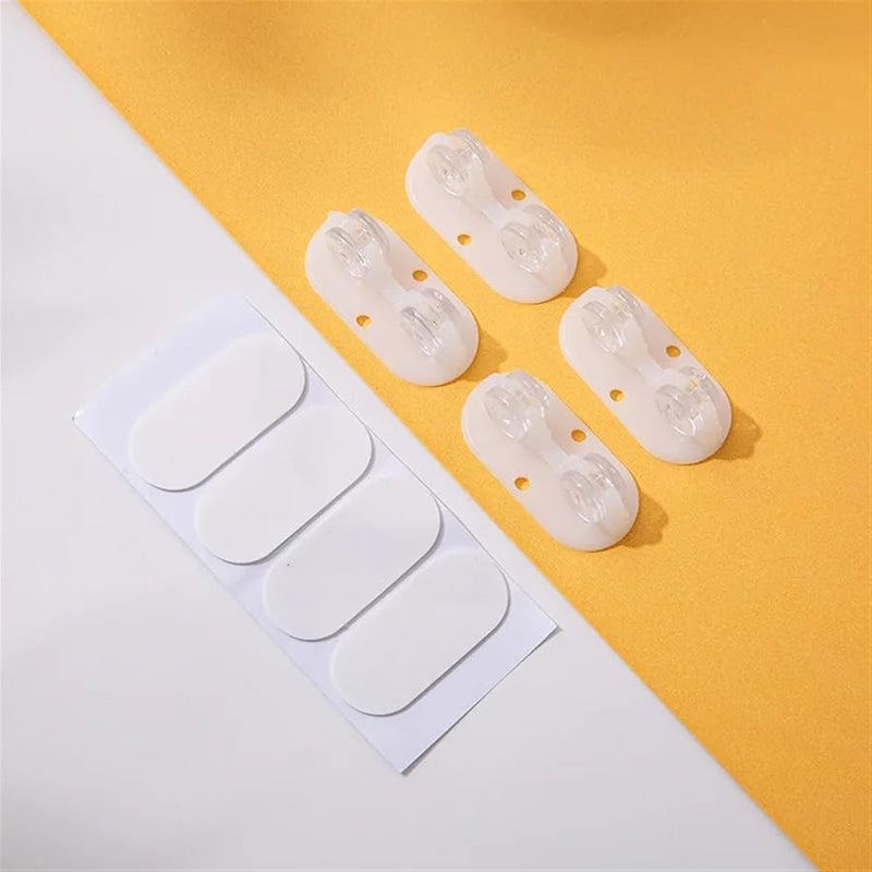 White Replacement Caster Wheels 4Pcs For Storage Box Trash Can Household Modification - Image 1