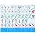 Simgoing American Mahjong Sets 160 Mahjong Tiles Melamine Engraved Mah Jong Ideal for Home Party GamesStylishBlue - Image 2