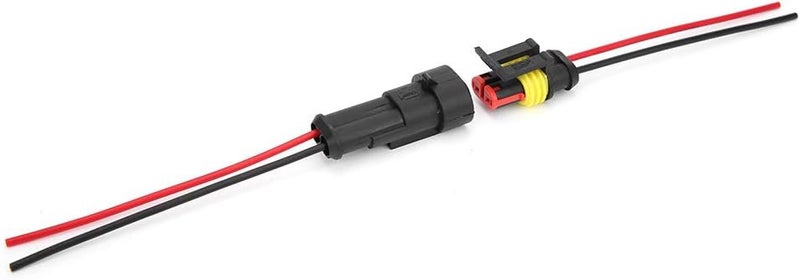 Hilitand 1P 2P 3P Car Wire Connector Automotive Electrical Connector Marine Wire with 10cm for Cars Trucks Boats (2P) - Image 1