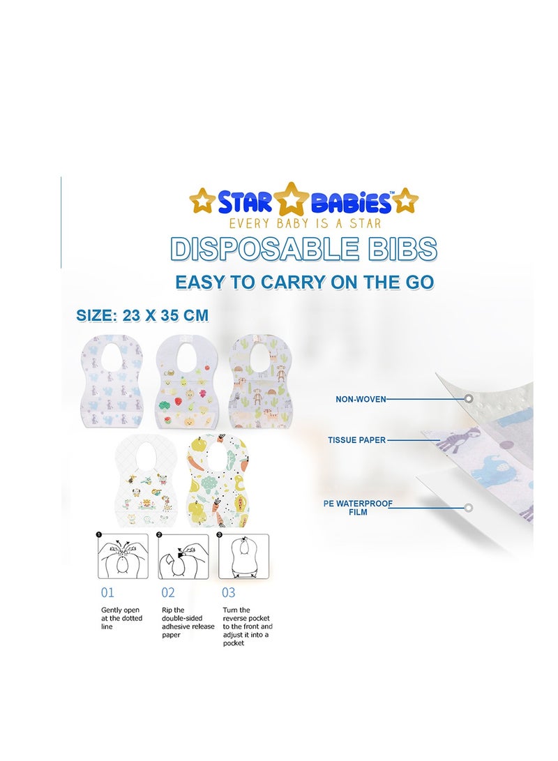 STAR BABiES مريلة قابلة للتصرف عبوة من 8 - فواكه - Image 3