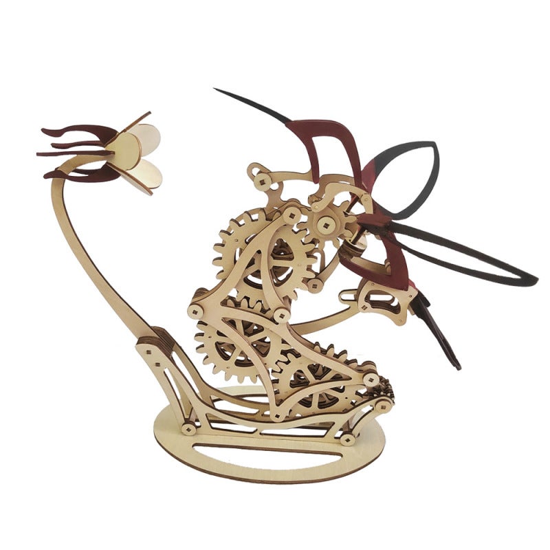 Mechanical Hummingbird Graffiti Design - Pigment Included Art Figurine for Home Decor & Craft Enthusiasts - Image 5