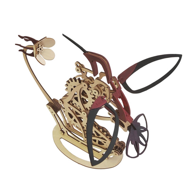 Mechanical Hummingbird Graffiti Design - Pigment Included Art Figurine for Home Decor & Craft Enthusiasts - Image 3