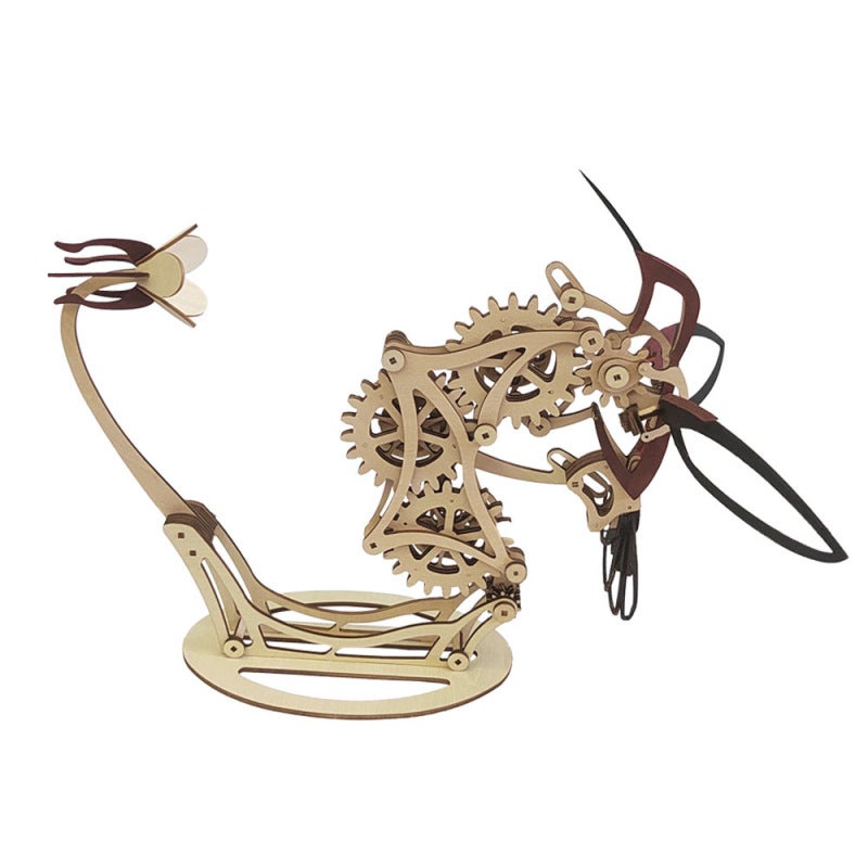 Mechanical Hummingbird Graffiti Design - Pigment Included Art Figurine for Home Decor & Craft Enthusiasts - Image 4