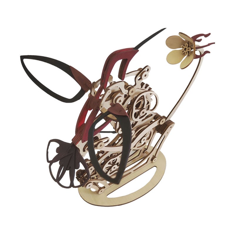 Mechanical Hummingbird Graffiti Design - Pigment Included Art Figurine for Home Decor & Craft Enthusiasts - Image 2