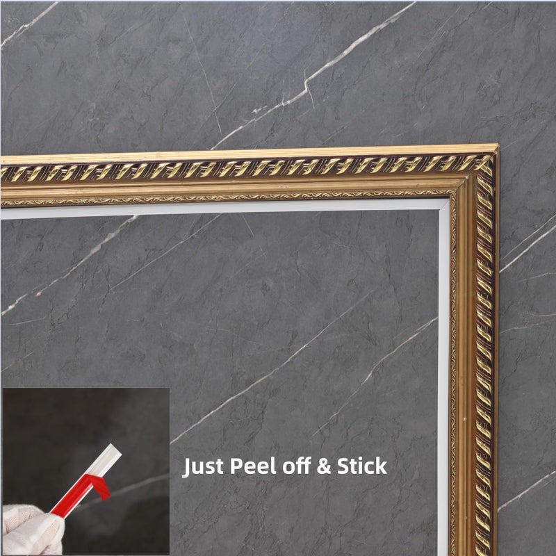 Trimold Matte White Molding Trim Peel and Stick, Flexible Mirror Border Design, Wall Ceiling Floor Cabinet Tile Edge Moulding, 5m x 2cm - Image 3