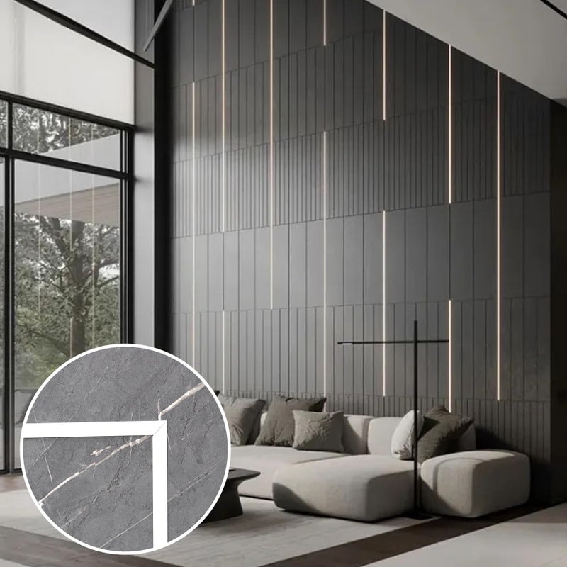 Trimold Matte White Molding Trim Peel and Stick, Flexible Mirror Border Design, Wall Ceiling Floor Cabinet Tile Edge Moulding, 5m x 2cm - Image 2