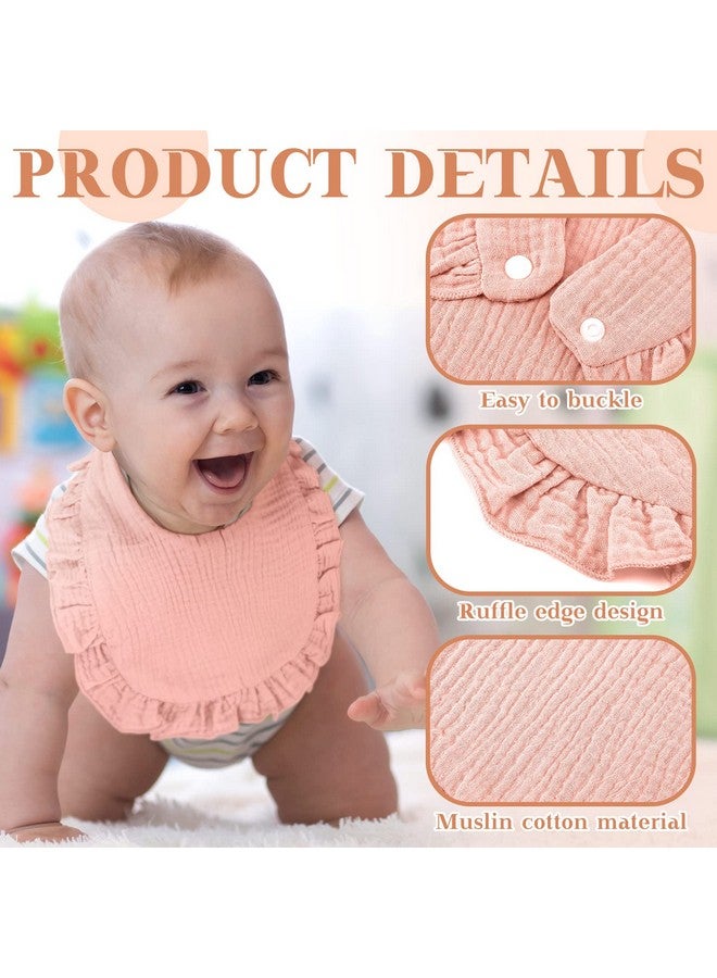 Geyoga 12 Pcs Baby Muslin Bibs Unisex Drool Teething Bibs Adjustable Drool Bibs Feeding Cloth Baby Bibs For Baby Infants(Sweet Color) - Image 5