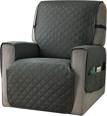 Ouka Ouka Recliner Cover for Dogs Seat Width to 25 Inch,Reversible Fabric Small Chair Sofa Protector with Elastic  - Image 1