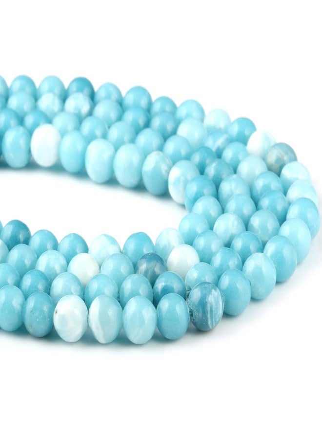 Zotoone Larimar Beads 6 mm Beads Natural Stone Round Loose Beads for Jewelry Making Beads for Bracelets Beautiful Gift 1 Strand 15" (6 mm, Larimar) - Image 1
