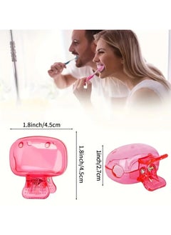 VIUAUAX 3pcToothbrush Storage Clip Travel Essential Toothbrush Protective Cap Portable Plastic Toothbrush Box, Portable Toothbrush Holder with Cap, Formaldehyde-Free, Snap-On Protective Travel Case for Oral Health, Essential Toothbrush Storage Clip for Home and Travel Use  - Image 4
