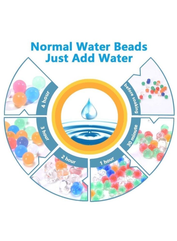 50,000 pieces of clear blue hydrogel water beads - 7-8mm non-toxic hydrogel beads for plants, flowers, vases, and decor - water-absorbing beads to retain moisture - long-lasting vase fillers - Image 5