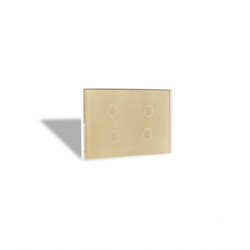 Mory Smart Home 4-Gang Touch Switch – Champagne (S4G) – Wi-Fi