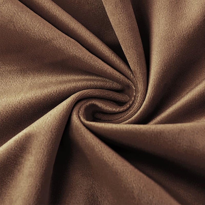 VAKADO Throw Pillow Covers 20x20 Set of 2 Brown Velvet Decor Decorative Couch Cushion Euro with Fringe Pillowcases Home Bed Decoration for Sofa Bedroom Office Indoor - Image 4