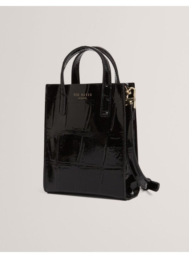 Ted Baker Croc Effect Mini Icon Bag - Image 3