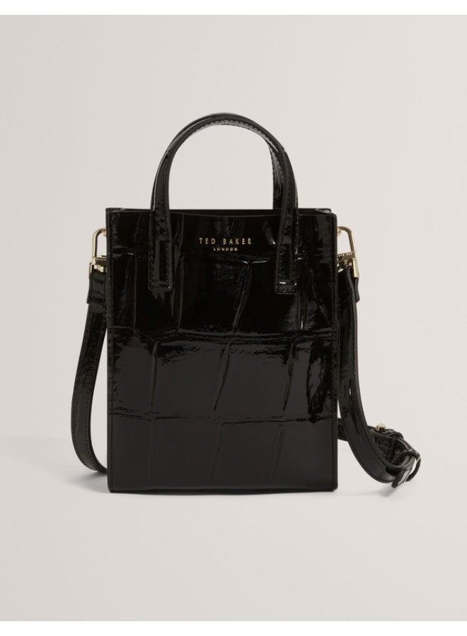 Ted Baker Croc Effect Mini Icon Bag - Image 1