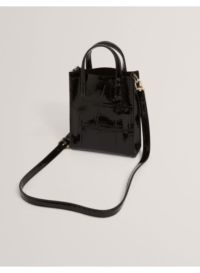 Ted Baker Croc Effect Mini Icon Bag - Image 4