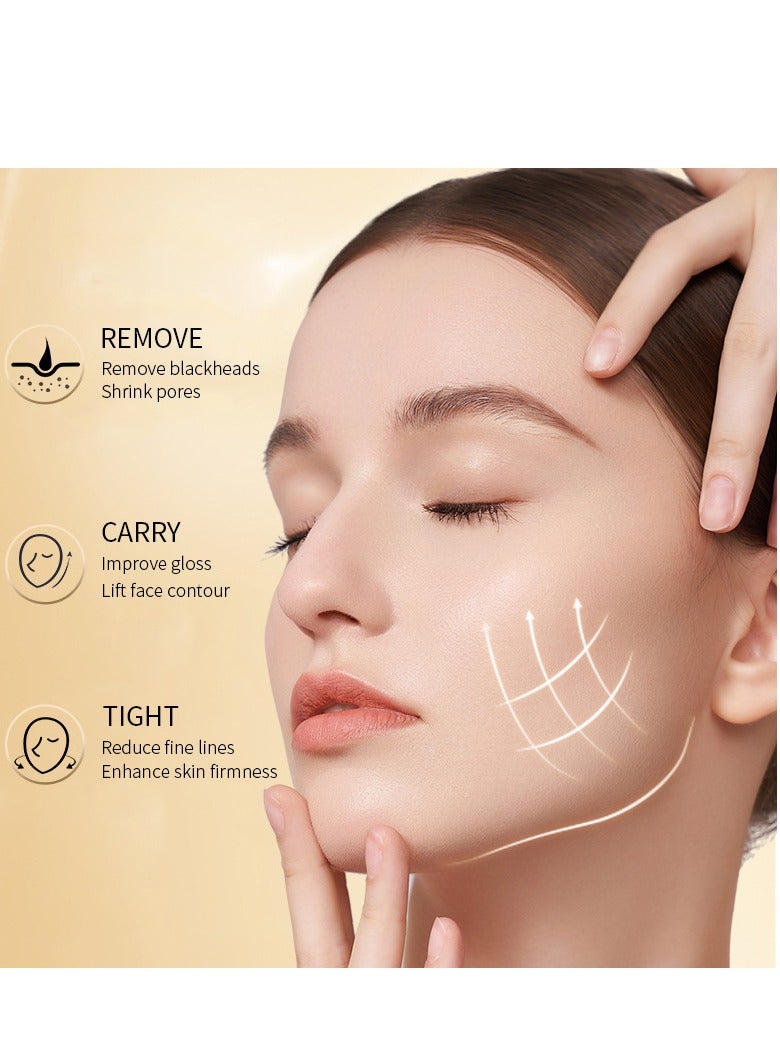  كانزير قناع التقشير الحلزوني الذهبي عيار 24 قيراط قناع تقشير الحلزون الأنبوبي لإزالة الرؤوس السوداء والتنظيف العميق والتحكم في الزيوت المتقاربة لتفتيح لون البشرة - Image 2