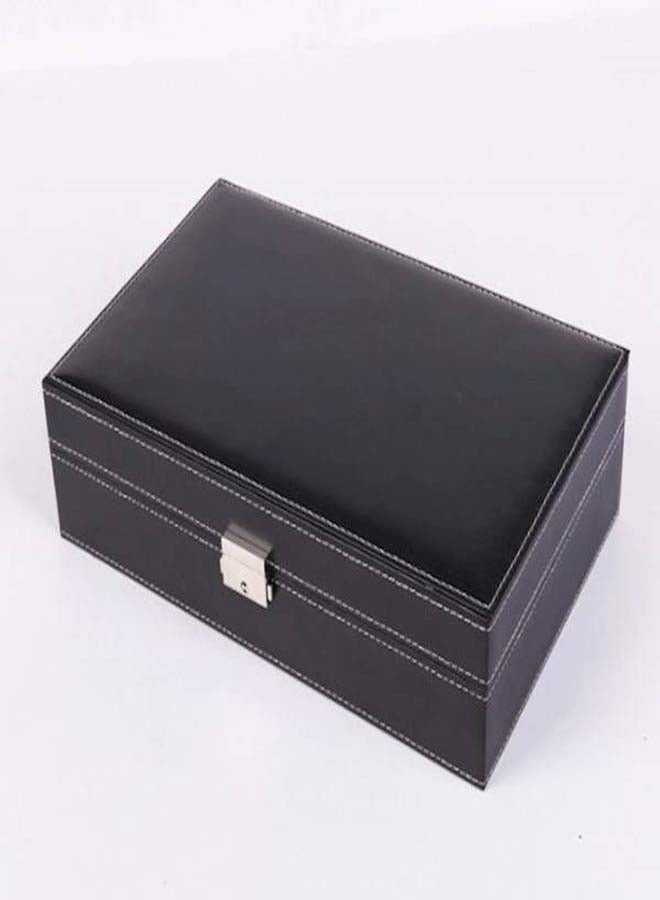 صندوق مع مرآة لتخزين الساعة والمجوهرات unisex - Image 4