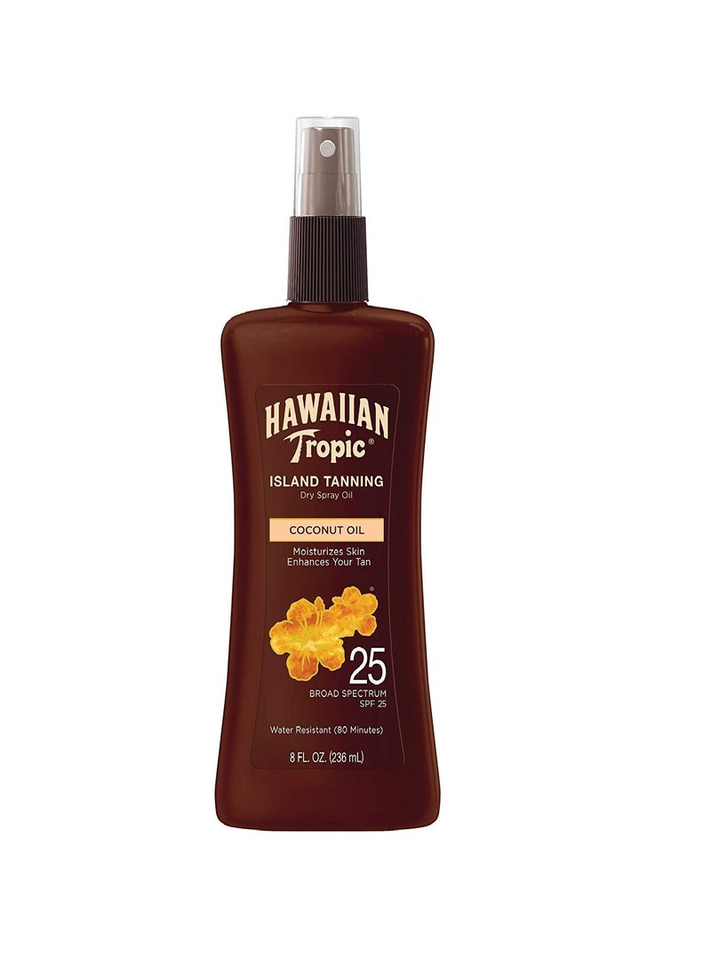 Hawaiian Tropic - Hawaiian Tropic Tanning Oil Pump Spray, SPF 25, 8 FL. Oz - Image 1