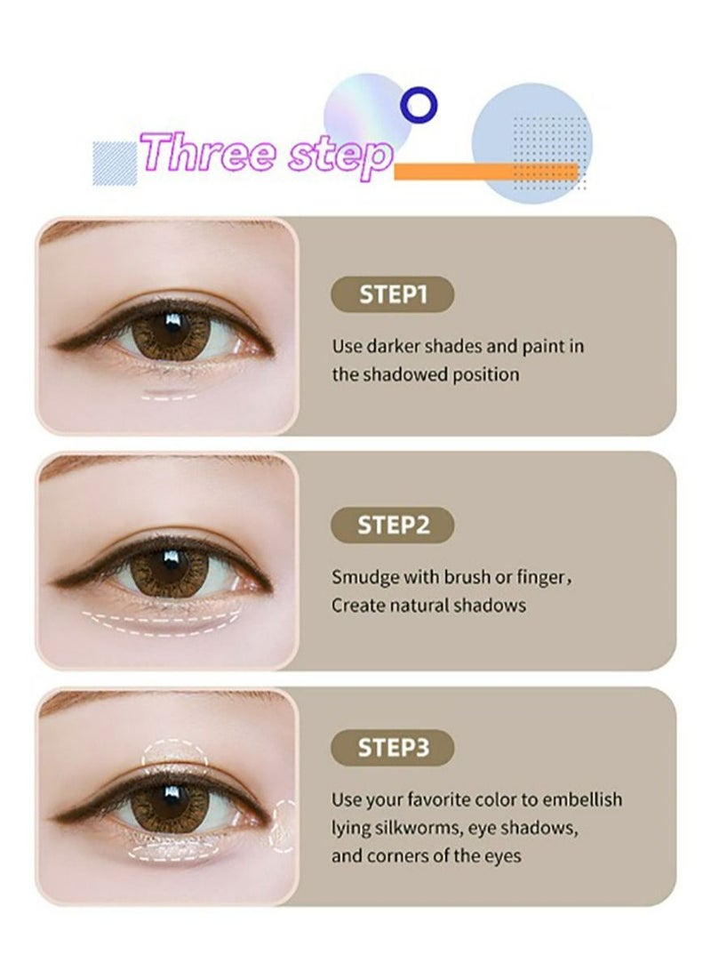 جوليا بوب قلم ظلال العيون من بيوتي تلميذ قلم دودة القز - Image 4