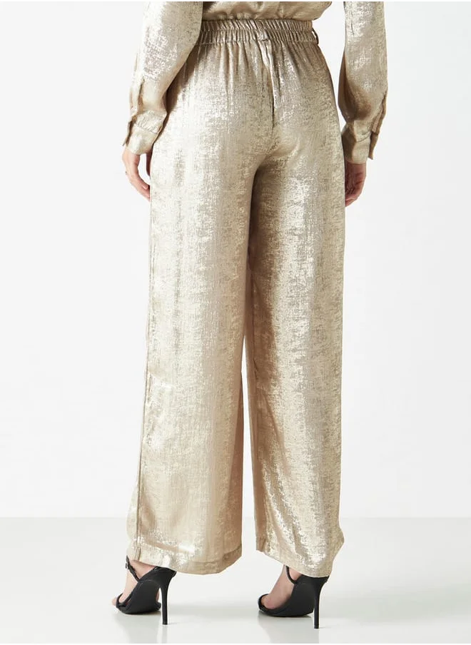 2Xtremz 2Xtremz Textured Wide Leg Pants with Pockets