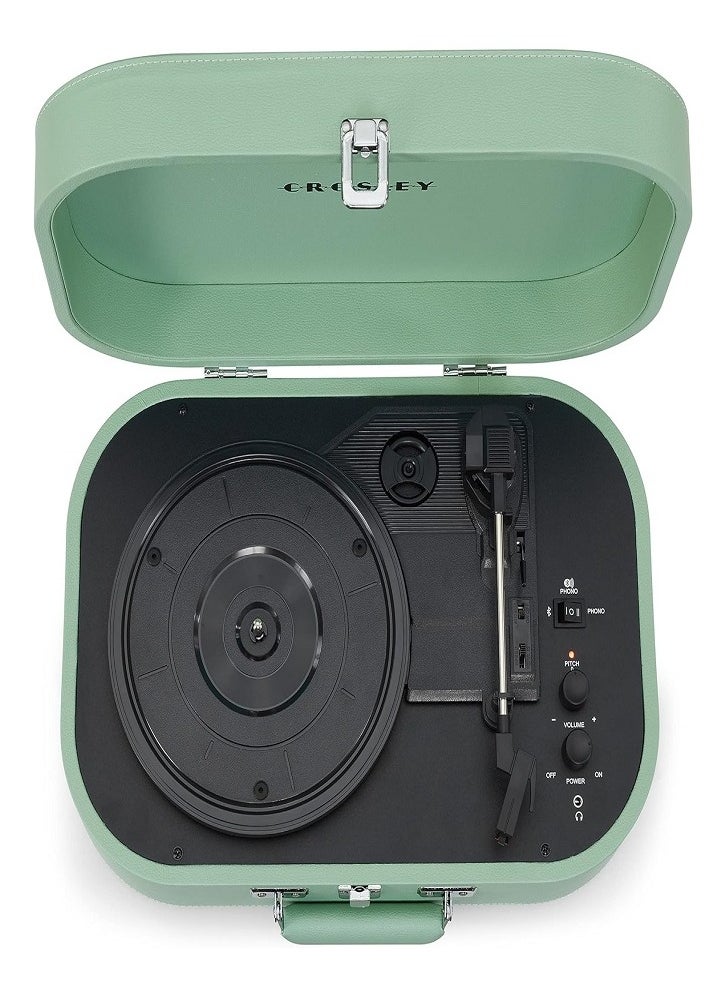 Crosley - CROSLEY DISCOVERY PORTABLE TURNTABLE WITH BLUETOOTH IN/OUT - SEAFOAM - Image 1