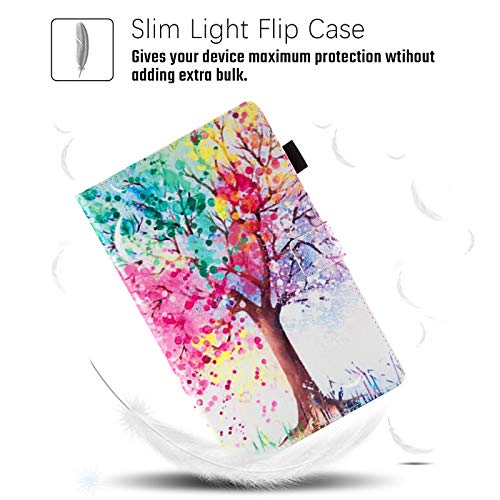Dteck Cover for Samsung Galaxy Tab A 10.1 2019 SM-T510, Dteck Slim Fit Multi-Angle Folio Leather Stand Smart Shell Protective Case for Samsung Galaxy Tab A 10.1 Tablet 2019, Colorful Tree - Image 4