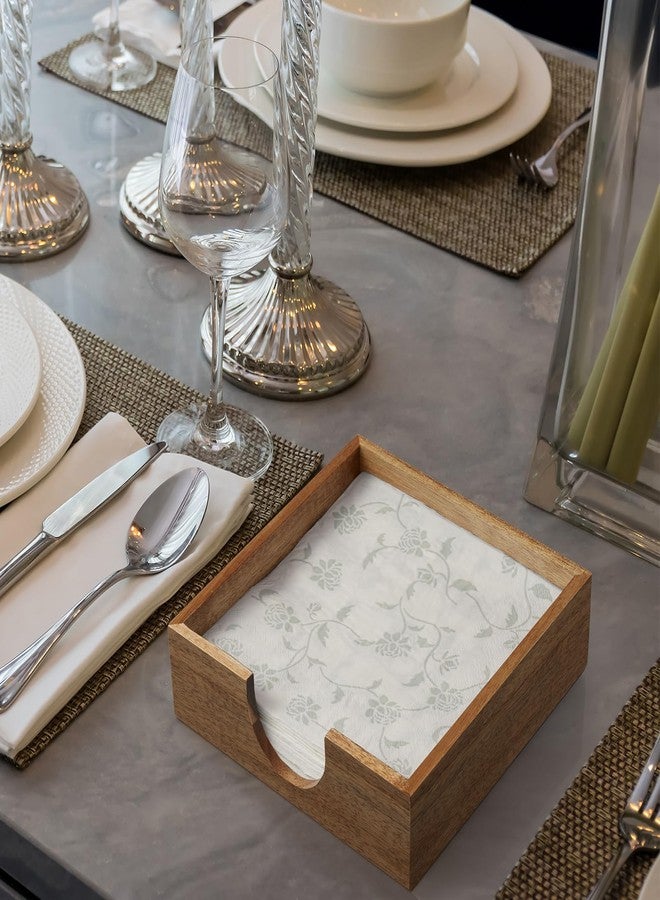 Bivvclaz Napkin Holder for Table, Acacia Wooden Napkins Holders For Paper Napkins, Flat Napkin Holder for Luncheon, Napkin Holders for Kitchen Dinner Table Decor, Napkin Dispenser for Indoor & Outdoor Use - Image 5