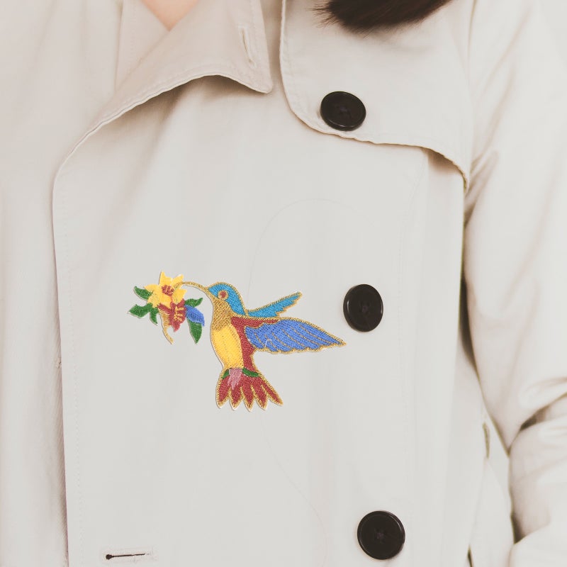 Dress Patch Clothes Repairing Cartoon Bird Shaped Diy Design Assorted Color 8.50X7.00X0.10CM Decorate 2Pcs - Image 3