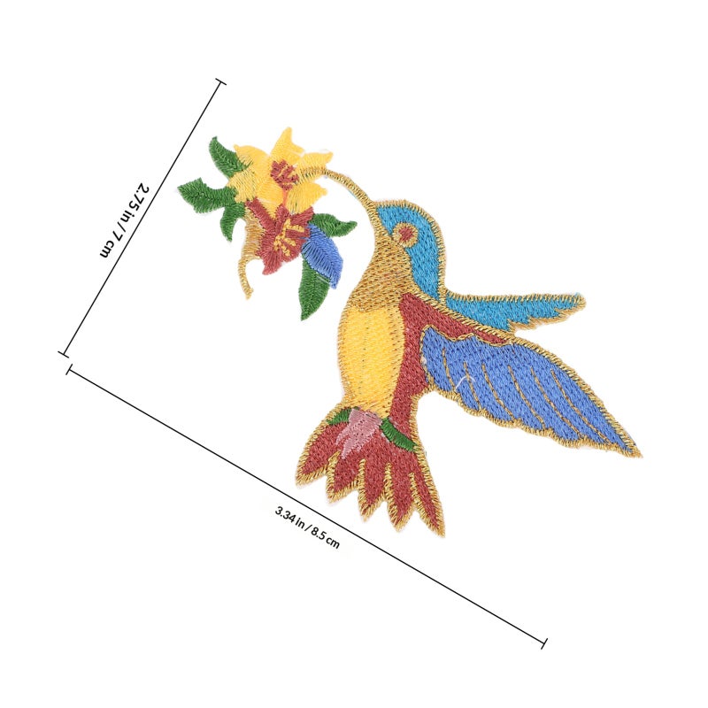 Dress Patch Clothes Repairing Cartoon Bird Shaped Diy Design Assorted Color 8.50X7.00X0.10CM Decorate 2Pcs - Image 2