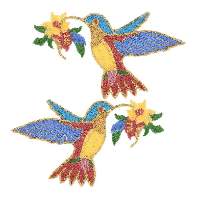 Dress Patch Clothes Repairing Cartoon Bird Shaped Diy Design Assorted Color 8.50X7.00X0.10CM Decorate 2Pcs - Image 1