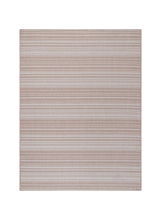 LuuL Home Stripe Outdoor Rug 5x7 Washable Outside Carpet for Indoor Patio Porch Waterproof Easy Cleaning Non Shedding Area Rugs Beige 5 x 7 - Image 2