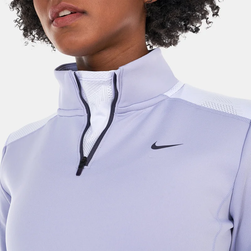 Nike Women's Dri-FIT Long-Sleeve 1/4-Zip Training T-Shirt