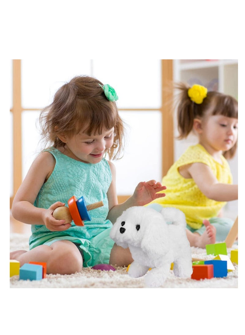 Raxoom Plush Interactive Toy, Can Walking, Barking, Tail Wagging Interactive Dog Toys for Kids, Dog Stuffed Animals with Leash and Little Bell, Plush Toys for 2-5 Years Kids - Image 2