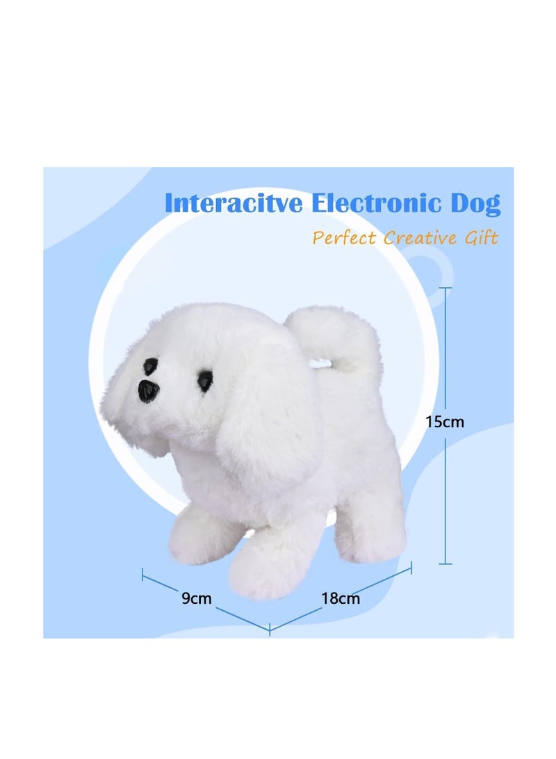 Raxoom Plush Interactive Toy, Can Walking, Barking, Tail Wagging Interactive Dog Toys for Kids, Dog Stuffed Animals with Leash and Little Bell, Plush Toys for 2-5 Years Kids - Image 3