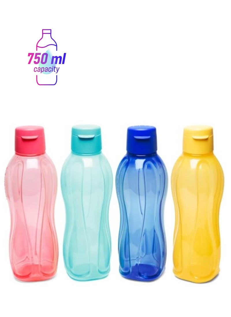 Tupperware Tupperware Fliptop Water Bottle Set, 750Ml, Set Of 4  - Image 1