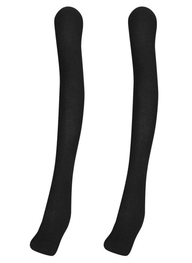 MUKHAKSH (Pack of 2 Pairs Girls Kids Cotton Thigh High Thigh Length upto the thigh Mid Thigh Long Black Stocking Socks, Free Size - Image 1