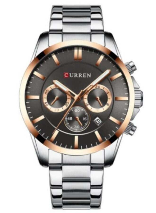 كارين ساعة للرجال كرونوغراف كوارتز مقاوم للماء ساعة معصم للرجال عرض التكتيكية الرياضة الحد الأدنى الساعات - Image 2