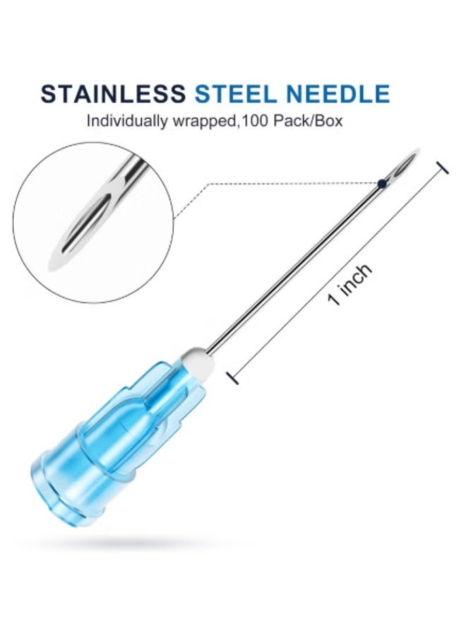 3Ml 23GX1 1/4" Sterile syringe with Needles 100PCS - Image 3