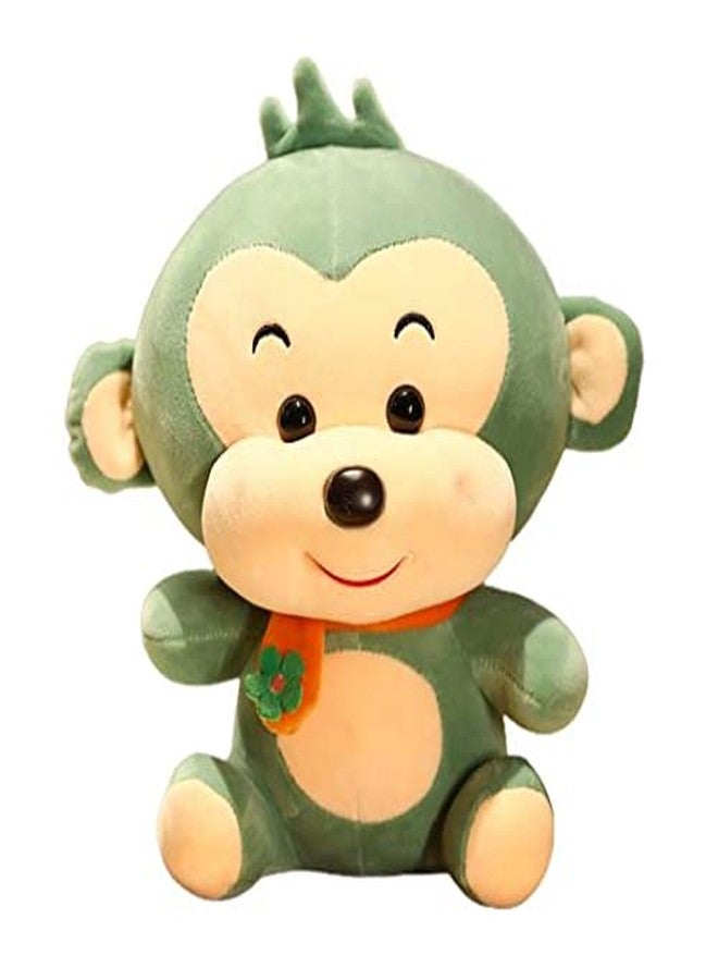 Tickles Soft Stuffed Plush Monkey Animal Toy for Kids Room (Size: 25 cm Color: Green) - Image 2