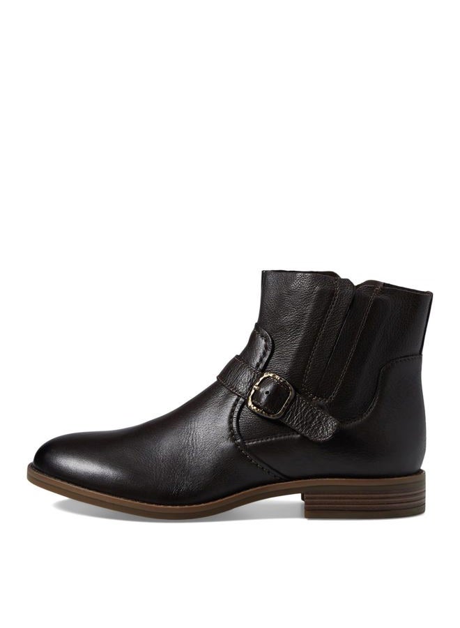 clarks Women's Camzin Loop Ankle Boot, Dark Brown Leather, 39 EU - Image 5