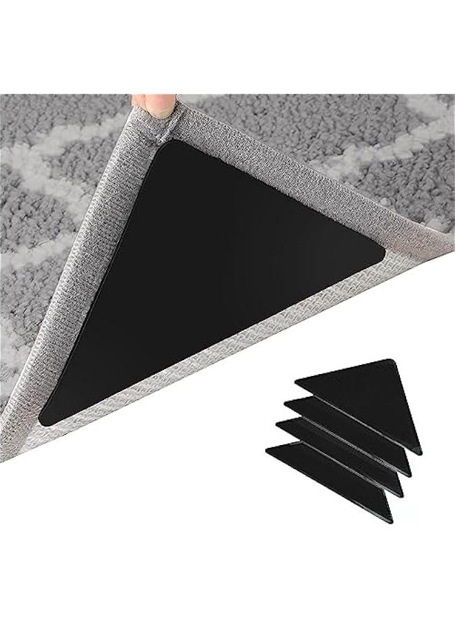 RYNX 16 Grippers for RugsDouble Sided Non Slip Rug Pads for Hardwood Floors and TilesReusable and Washable Rug Tape for Area RugsDual Sided Adhesive Rug Pad Gripper Keep Corners Flat - Image 1