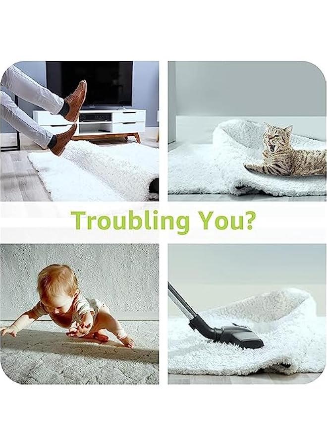 RYNX 16 Grippers for RugsDouble Sided Non Slip Rug Pads for Hardwood Floors and TilesReusable and Washable Rug Tape for Area RugsDual Sided Adhesive Rug Pad Gripper Keep Corners Flat - Image 2