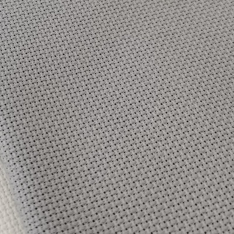 KCS 19" x 28" 18CT Counted Cotton Aida Cloth Cross Stitch Fabric (Light Steel Grey) - Image 4