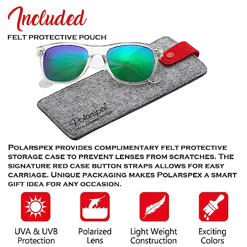 PolarSpex Polarized Sunglasses for Men and Women – UV Protection, Durable & Lightweight Retro Sunglasses for Driving, Fishing - Image 2
