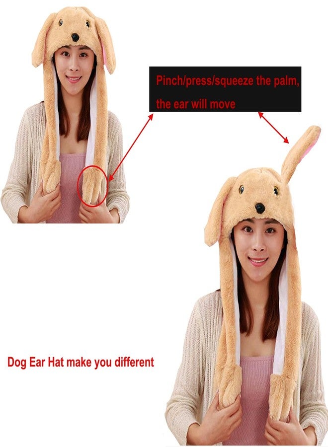 DSHE Party Cosplay Funny Plush Animal Hat with Moving Jumping Ears, Cute Halloween Moving Ear Hat - Image 4