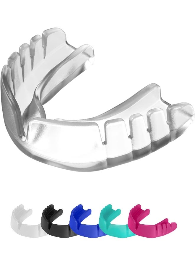 OPRO New Snap-Fit Instant Level Adult and Youth Clear Sports Mouthguard - Image 1