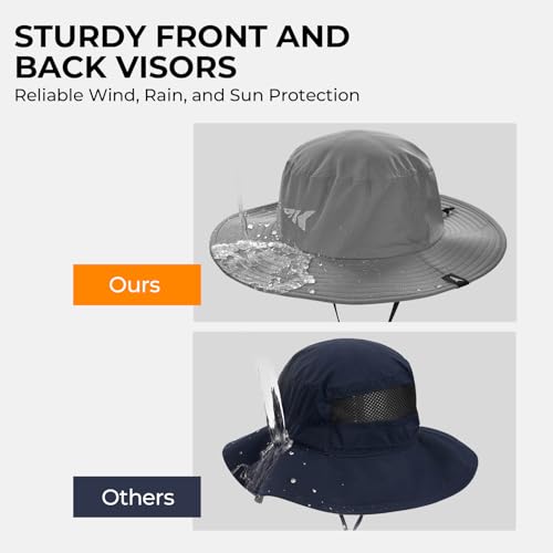 KastKing Sol Armis UPF 50 Boonie Hat Sun Protection Hat Fishing Hat Beach Hiking Hat PaddlingFormal Gray - Image 3